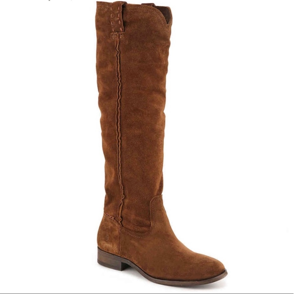 NWOT Frye Cara Suede Knee High Boots Size 7